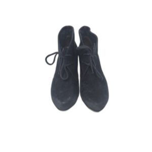 Paul Green New York Booties Black Suede Lace Up Ankle Boots